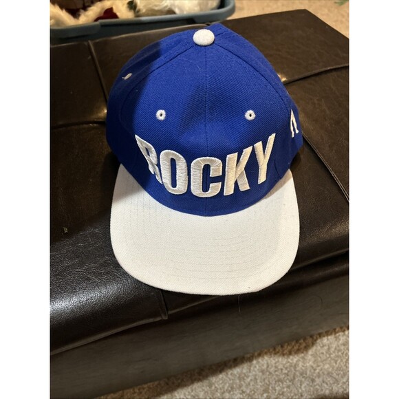 Rocky Hat Snap Back Adjustable Blue White HT67+72 - Picture 2 of 8